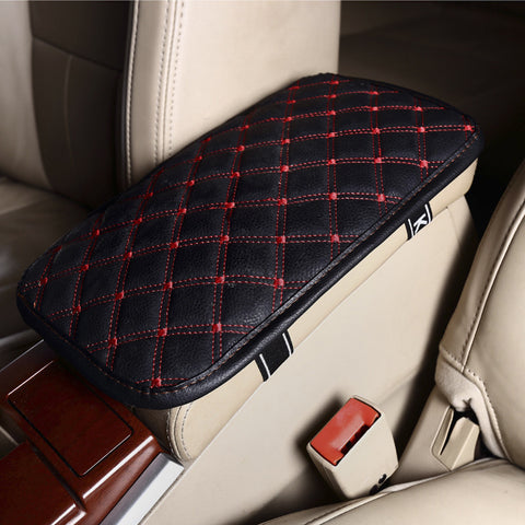 Leather Car Armrest Pad Covers Universal Center Console
