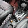 Set  Auto Car Decoration Gear Set Hand Brake Case Holder Protectors Red White
