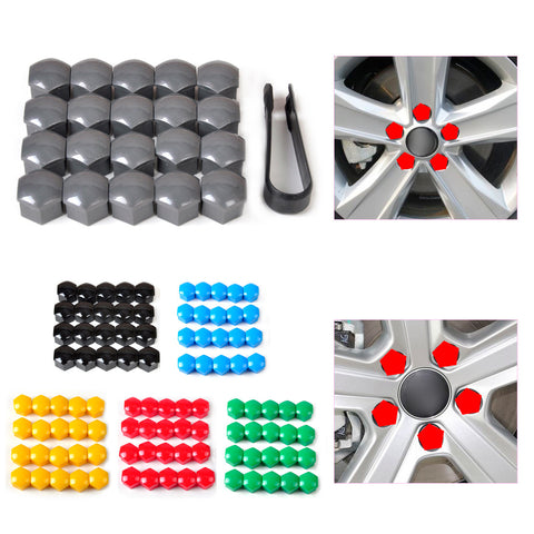 20 Pcs Wheel Lug Nut Center Cover Caps