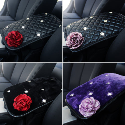 Rose Car Armrest Covers For Women and Girls