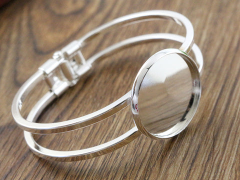 High Quality Silver Plated Bangle Base Bracelet Blank Findings 2017