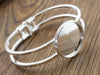 High Quality Silver Plated Bangle Base Bracelet Blank Findings 2017
