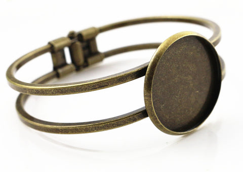 High Quality Bronze Plated Bangle Base Bracelet Blank Findings 2017